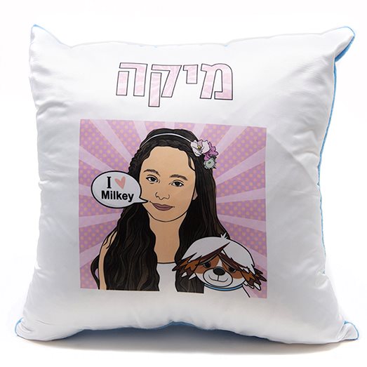 כרית איור מיקה