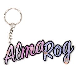 מחזיק מפתחות עשוי פרספקס בעיצוב אישי