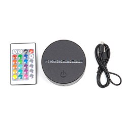 בסיס תאורת לד , USB, שלט